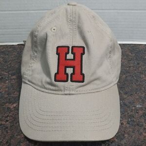 Haverford Legacy Beige Cap with Red Logo...EUC